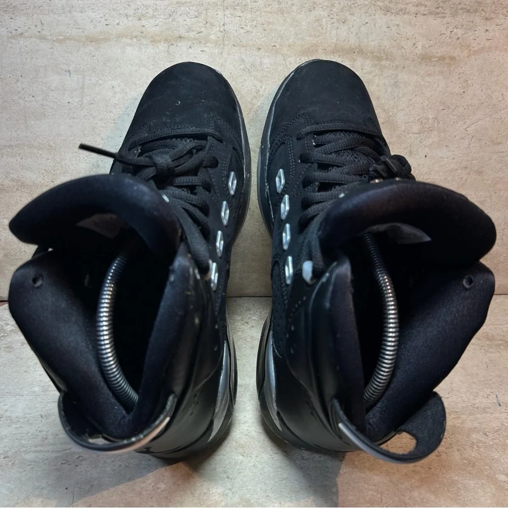 Size 8 Air Jordan 6-17-23 Black Metallic‎ Silver Mens DC7330 001 Shoes Sneakers